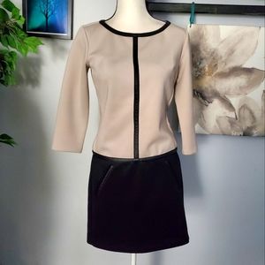 ANN TAYLOR colorblock shift dress XS